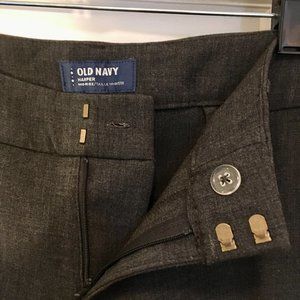 Old Navy Dark Gray Mid-Rise Harper Pant, size 4